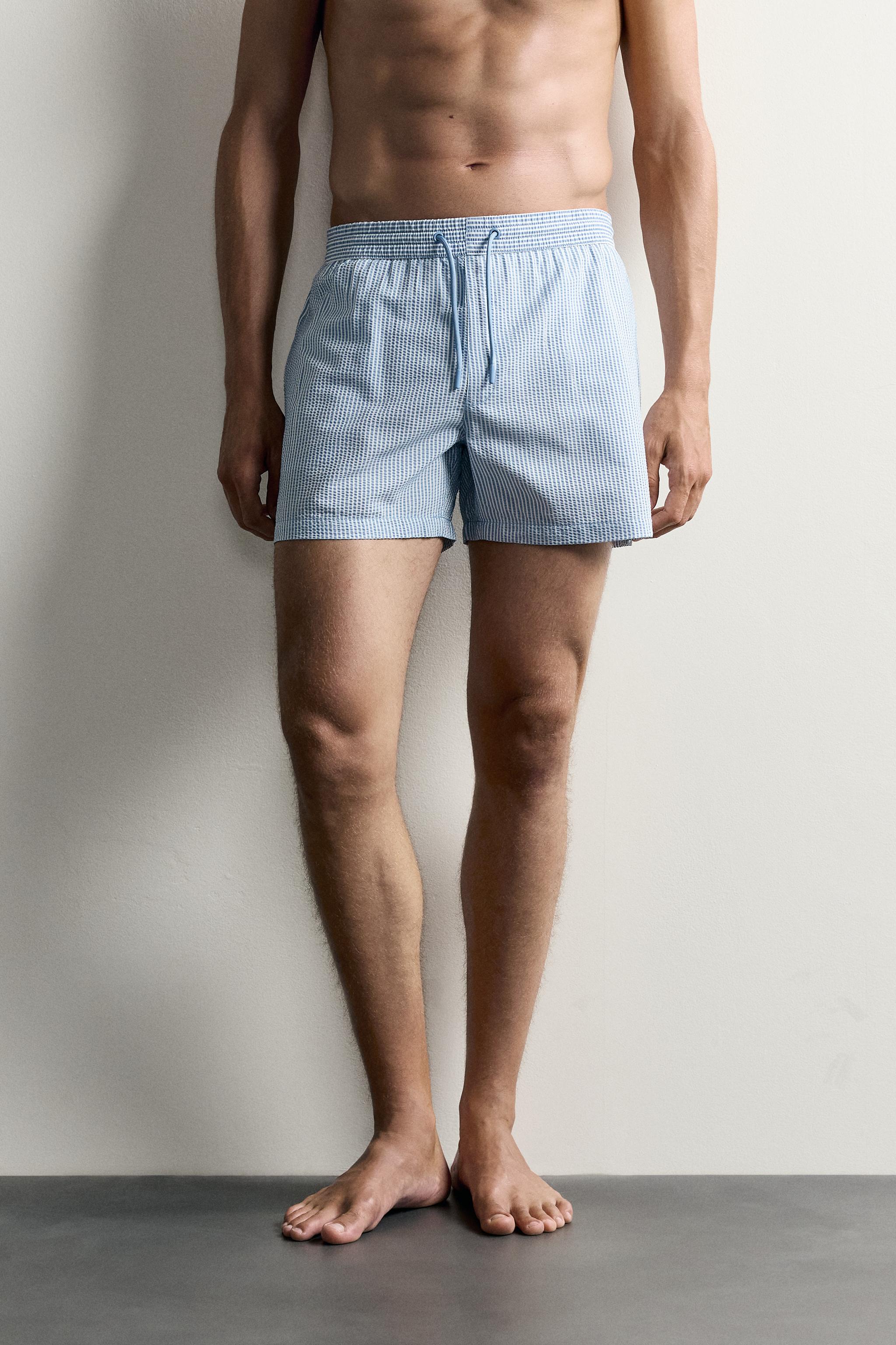MAILLOT DE BAIN MI-LONG EN SEERSUCKER
